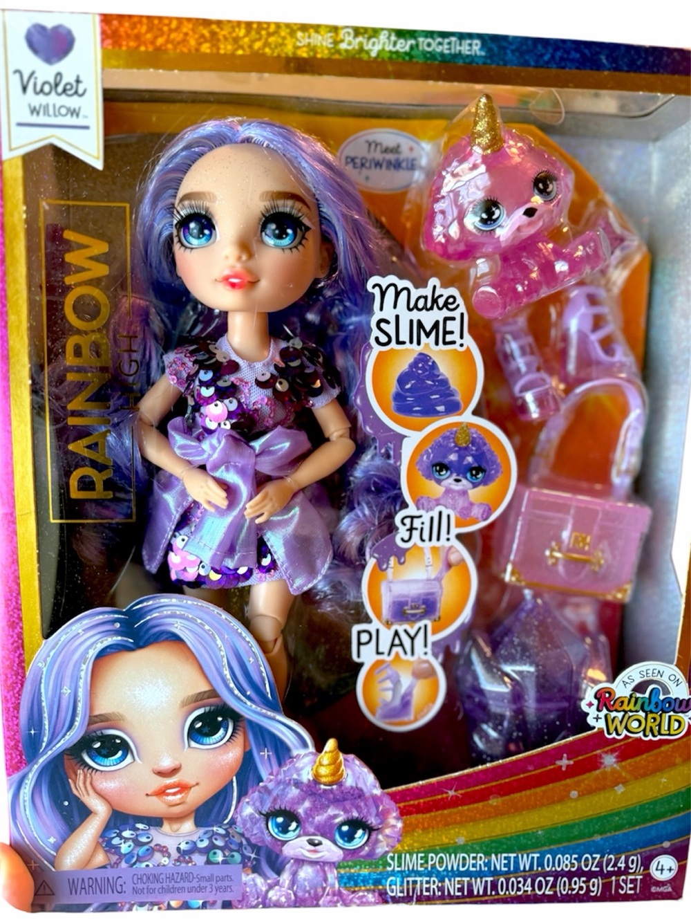 RainbowHigh slime doll set - Violet